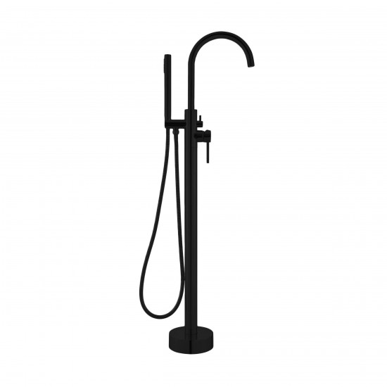 Swiss Madison Ivy Freestanding Bathtub Faucet in Matte Black