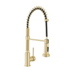 Swiss Madison Nouvet Single Handle, Pull-Down Kitchen Faucet in Brushed Gold