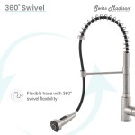 Swiss Madison Nouvet Single Handle, Pull-Down Kitchen Faucet in Brushed Nickel