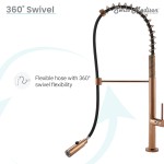 Chalet Single Handle, Pull-Down Kitchen Faucet in Rose Gold