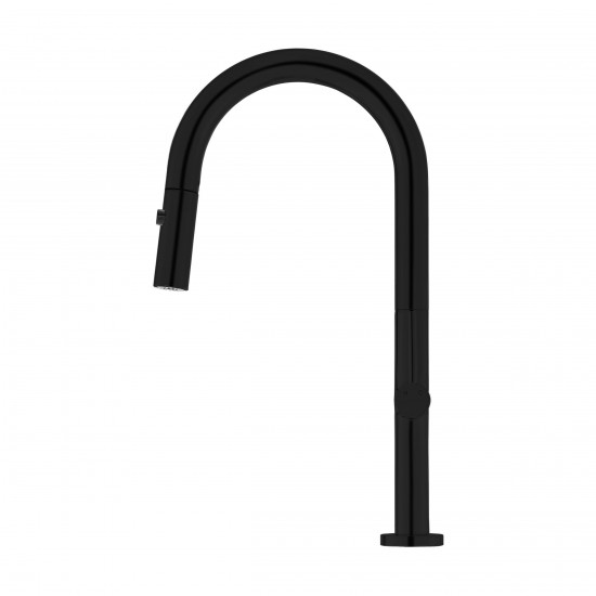 Chalet Single Handle, Pull-Down Kitchen Faucet in Matte Black