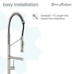 Nouvet Single Handle, Pull-Down Kitchen Faucet with Pot Filler in Brushed Nickel