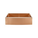 Rivage 33 x 21 Stainless Steel, Farmhouse Kitchen Sink with Apron in Rose Gold