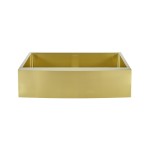 Rivage 36x21 Stainless Steel, Single Basin, Farmhouse Kitchen Sink, Apron, Gold