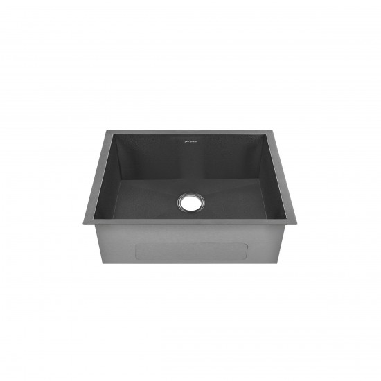 Tourner 21 x 18 Stainless Steel, Single Basin, Undermount Kitchen Sink,Black