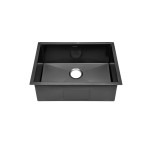 Tourner 27 x 19 Stainless Steel, Single Basin, Undermount Kitchen Sink in Black