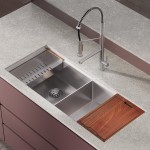 Rivage 45 x 19 Dual Basin Undermount Kitchen Workstation Sink