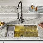 Tourner 32 x 19 Stainless Steel, Undermount Kitchen Workstation Sink in Gold