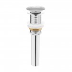 Residential Non-Overflow Pop Up Sink Drain 1.75 in Brushed Chrome