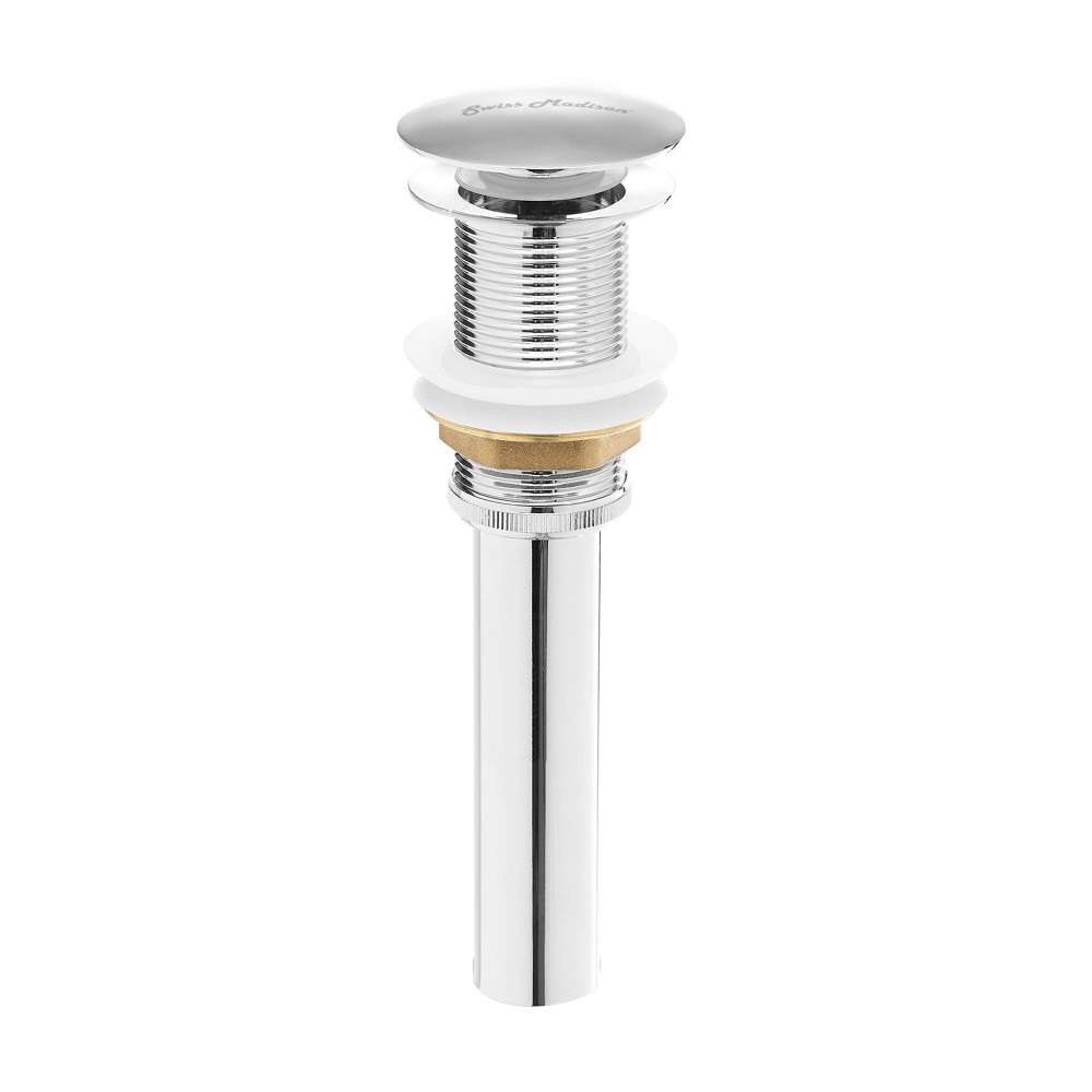 Residential Non-Overflow Pop Up Sink Drain 1.75 in Brushed Chrome Residential Non-Overflow Pop Up Sink Drain 1.75 in Brushed Chrome