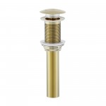 Residential Non-Overflow Pop Up Sink Drain 1.75 in Gold