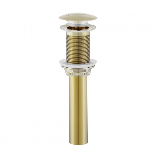 Residential Non-Overflow Pop Up Sink Drain 1.75 in Gold