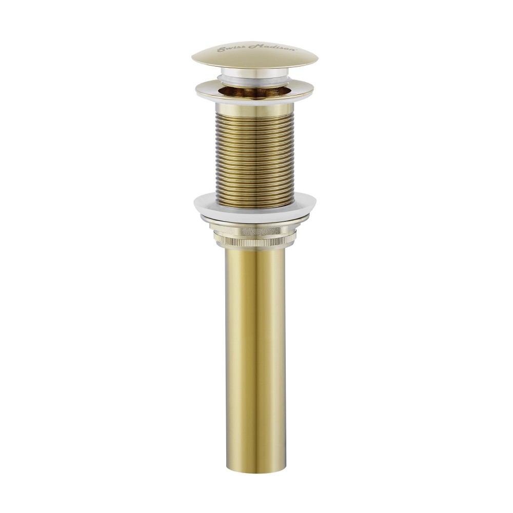 Residential Non-Overflow Pop Up Sink Drain 1.75 in Gold