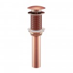 Residential Non-Overflow Pop Up Sink Drain 1.75 in Rose Gold