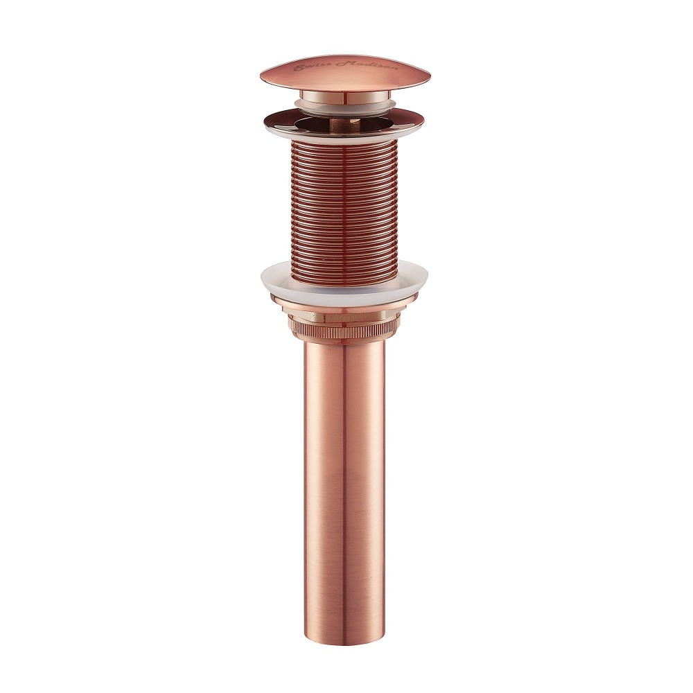 Residential Non-Overflow Pop Up Sink Drain 1.75 in Rose Gold