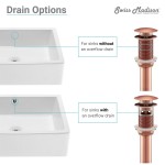 Residential Non-Overflow Pop Up Sink Drain 1.75 in Rose Gold