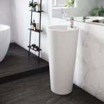 Swiss Madison Monaco Circular Basin Pedestal sink