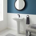 Swiss Madison Plaisir Rounded Basin Pedestal Sink