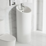 Swiss Madison St. Tropez Circular One Piece Pedestal Sink