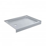 Voltaire 48 x 36 Single-Threshold, Left-Hand Drain, Shower Base in Grey