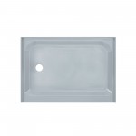 Voltaire 48 x 36 Single-Threshold, Left-Hand Drain, Shower Base in Grey