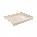 Voltaire 48 x 36 Single-Threshold, Left-Hand Drain, Shower Base in Biscuit