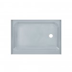 Voltaire 48 x 36 Single-Threshold, Right-Hand Drain, Shower Base in Grey