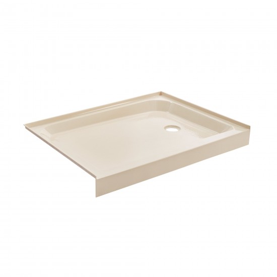 Voltaire 48 x 36 Single-Threshold, Right-Hand Drain, Shower Base in Biscuit