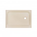 Voltaire 48 x 36 Single-Threshold, Right-Hand Drain, Shower Base in Biscuit