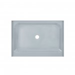 Voltaire 48 x 36 Single-Threshold, Center Drain, Shower Base in Grey