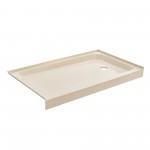 Voltaire 60 x 36 Single-Threshold, Right-Hand Drain, Shower Base in Biscuit