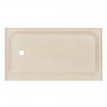 Voltaire 60 x 36 Single-Threshold, Left-Hand Drain, Shower Base in Biscuit