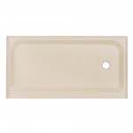 Voltaire 60 x 32 Single-Threshold, Right-Hand Drain, Shower Base in Biscuit