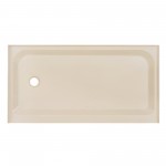 Voltaire 60 x 32 Single-Threshold, Left-Hand Drain, Shower Base in Biscuit