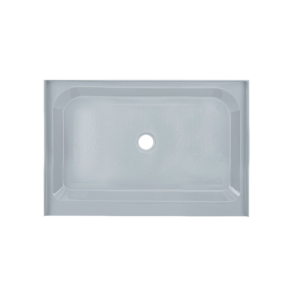 Voltaire 48 x 32 Single-Threshold, Center Drain, Shower Base in Grey