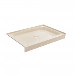 Voltaire 48 x 32 Single-Threshold, Center Drain, Shower Base in Biscuit