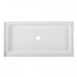 Voltaire 60 x 30 Acrylic White, Single-Threshold, Center Drain, Shower Base