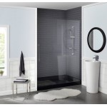 Voltaire 60 x 36 Acrylic Black, Single-Threshold, Left Drain, Shower Base