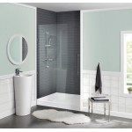 Voltaire 42 x 36 Acrylic White, Single-Threshold, Center Drain, Shower Base