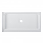 Voltaire 60 x 32 Acrylic White, Single-Threshold, Center Drain, Shower Base