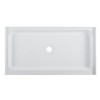 Voltaire 60 x 34 Acrylic White, Single-Threshold, Center Drain, Shower Base
