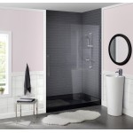 Voltaire 60 x 32 Acrylic Black, Single-Threshold, Left-Hand Drain, Shower Base