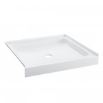 Voltaire 42 x 42 Acrylic White, Single-Threshold, Center Drain, Shower Base