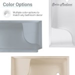 Aquatique 60x32 Single Threshold Shower Base, LH Drain, Right Hand Seat, Grey