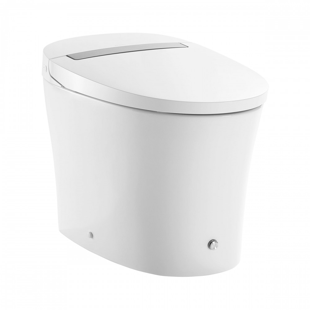 Hugo Intelligent Tankless Elongated Toilet, Touchless Dual-Flush 1.1/1.6 gpf