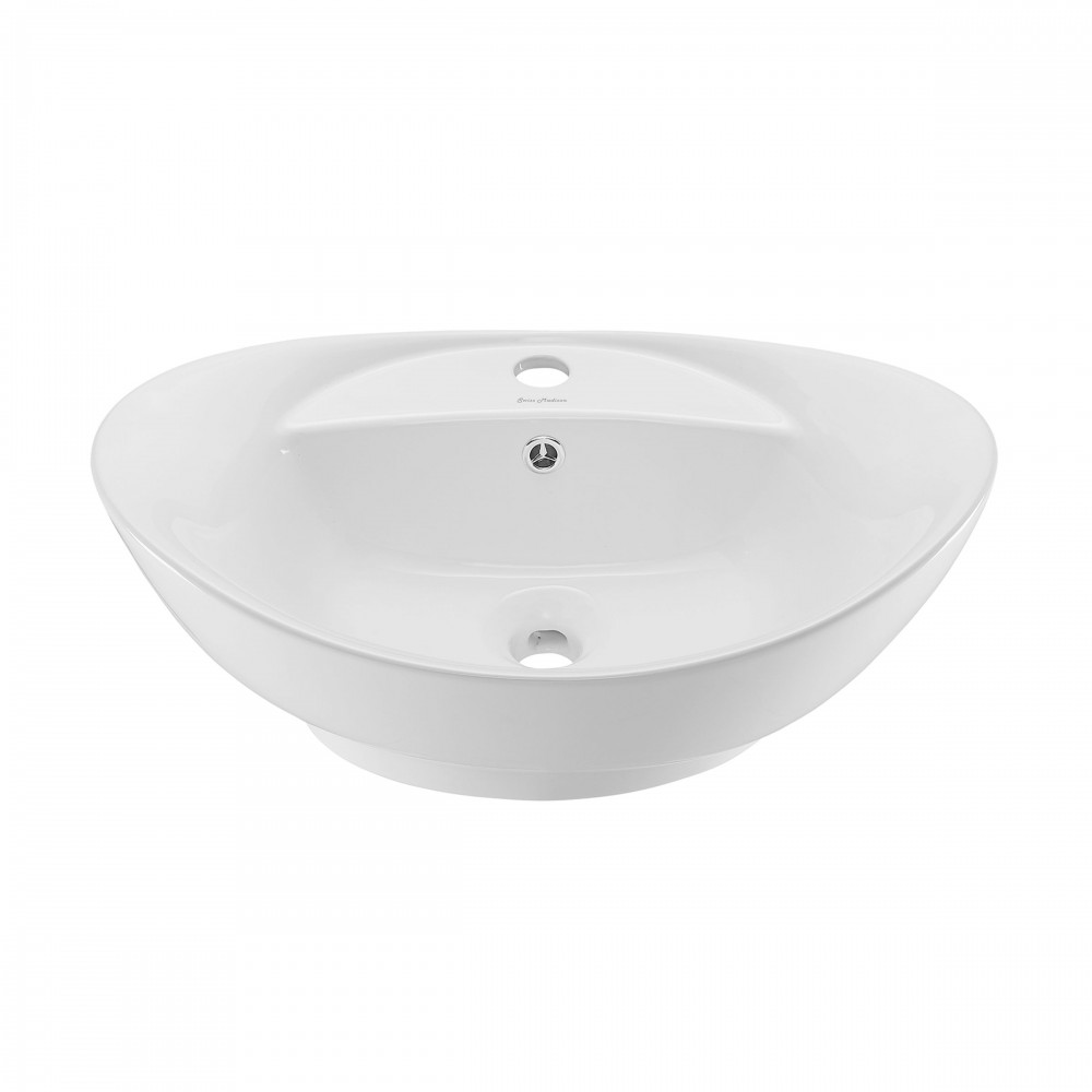 Swiss Madison Ivy 23 Oval Ceramic Vessel Sink