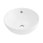 Swiss Madison Sublime 17” Round Vessel Sink in Matte White