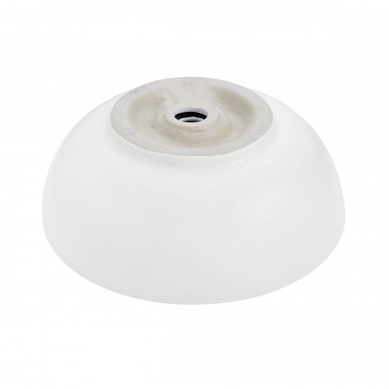 Swiss Madison Sublime 17” Round Vessel Sink in Matte White