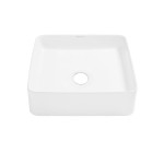 Swiss Madison Concorde 15 Square Ceramic Vessel Sink