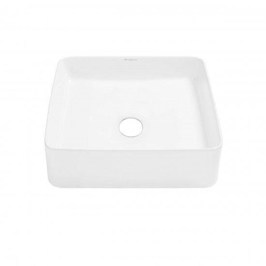 Swiss Madison Concorde 15 Square Ceramic Vessel Sink